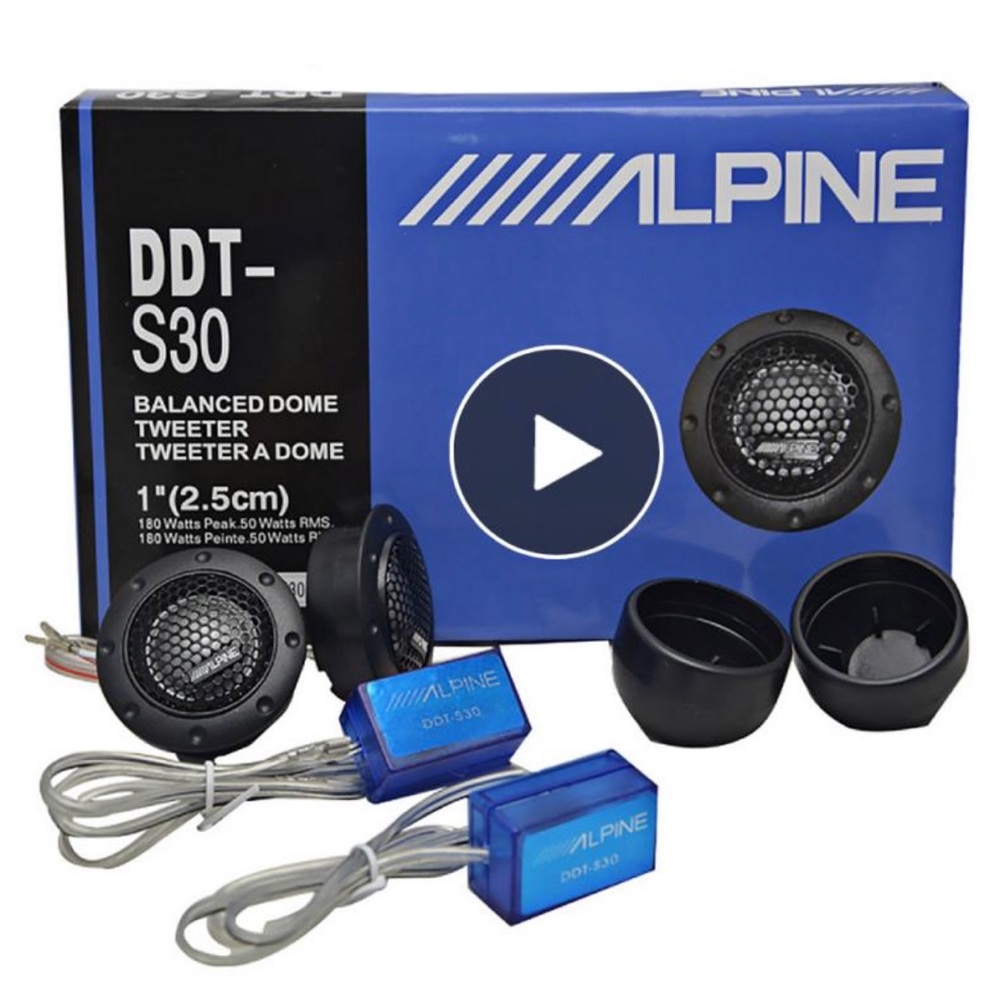 2 Alpine s30 car stereo tweeter speakers